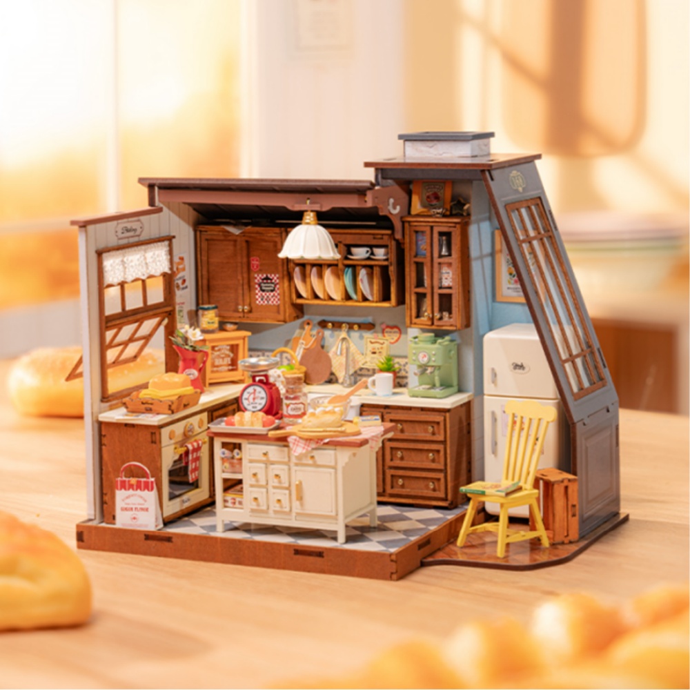 Baking Kitchen Dg172 - Rolife DIY Miniature Dollhouse Kit Baking