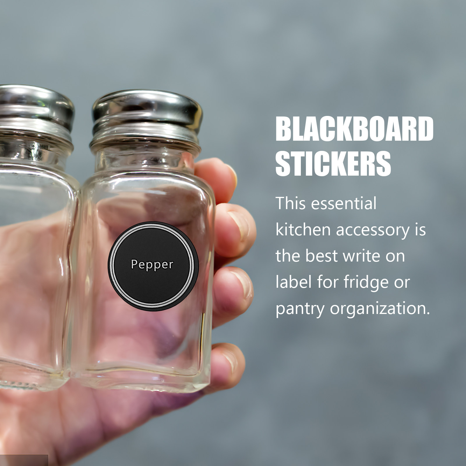 Kitchen.Baking Labels - 13 Sheets Reusable Chalkboard Stickers Kitchen