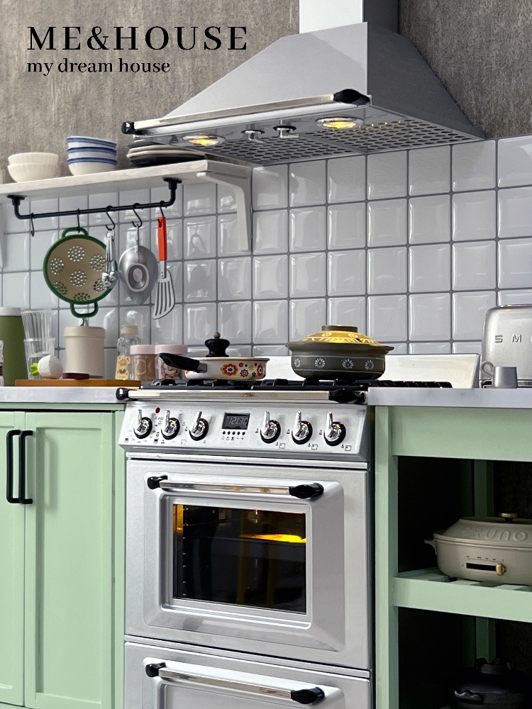 Kitchen Q - 1:6 Alloy Stove Oven Range Hood