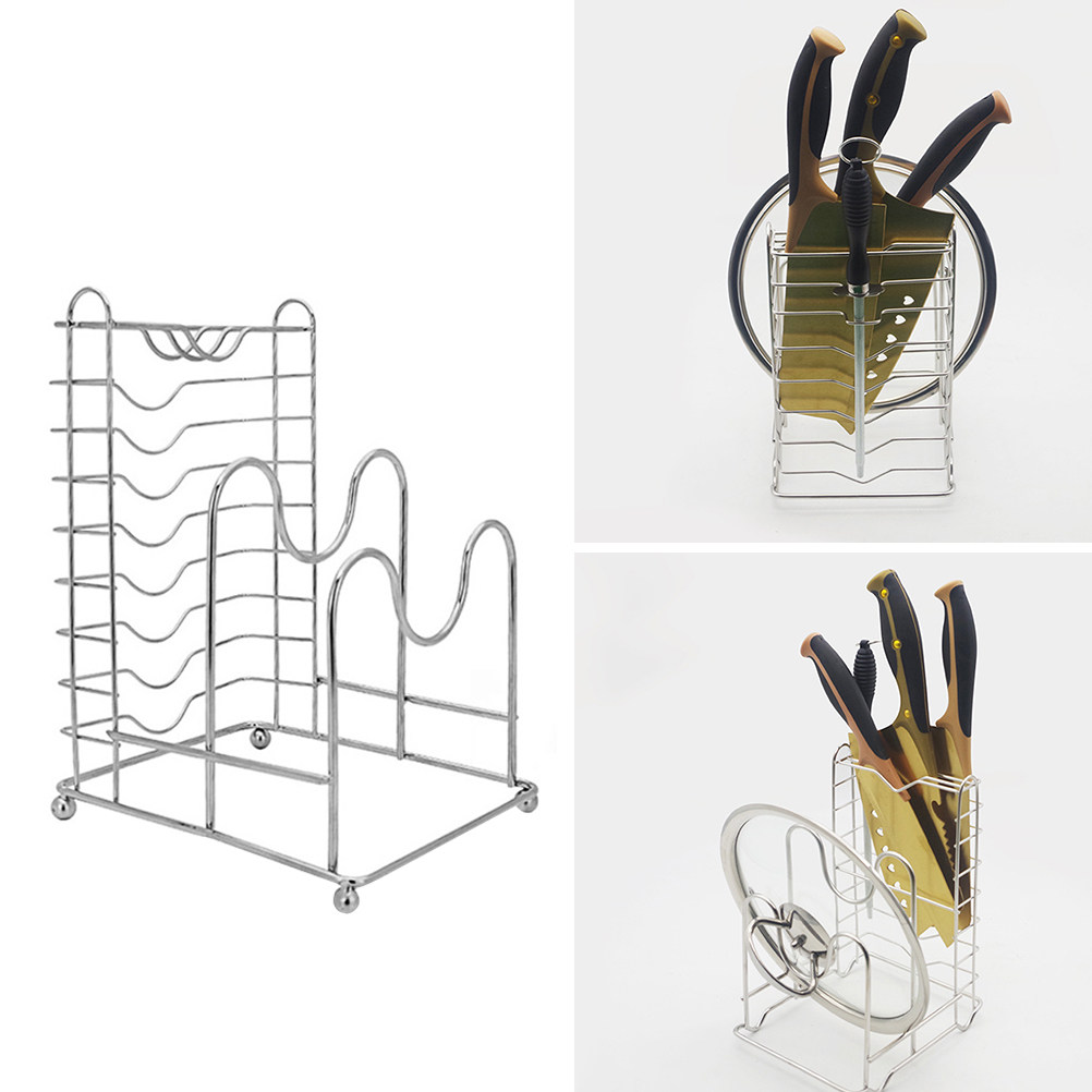Kitchen Cabinet Baking Sheet Organizer - Stainless Steel Cutting Board Rack Organizer