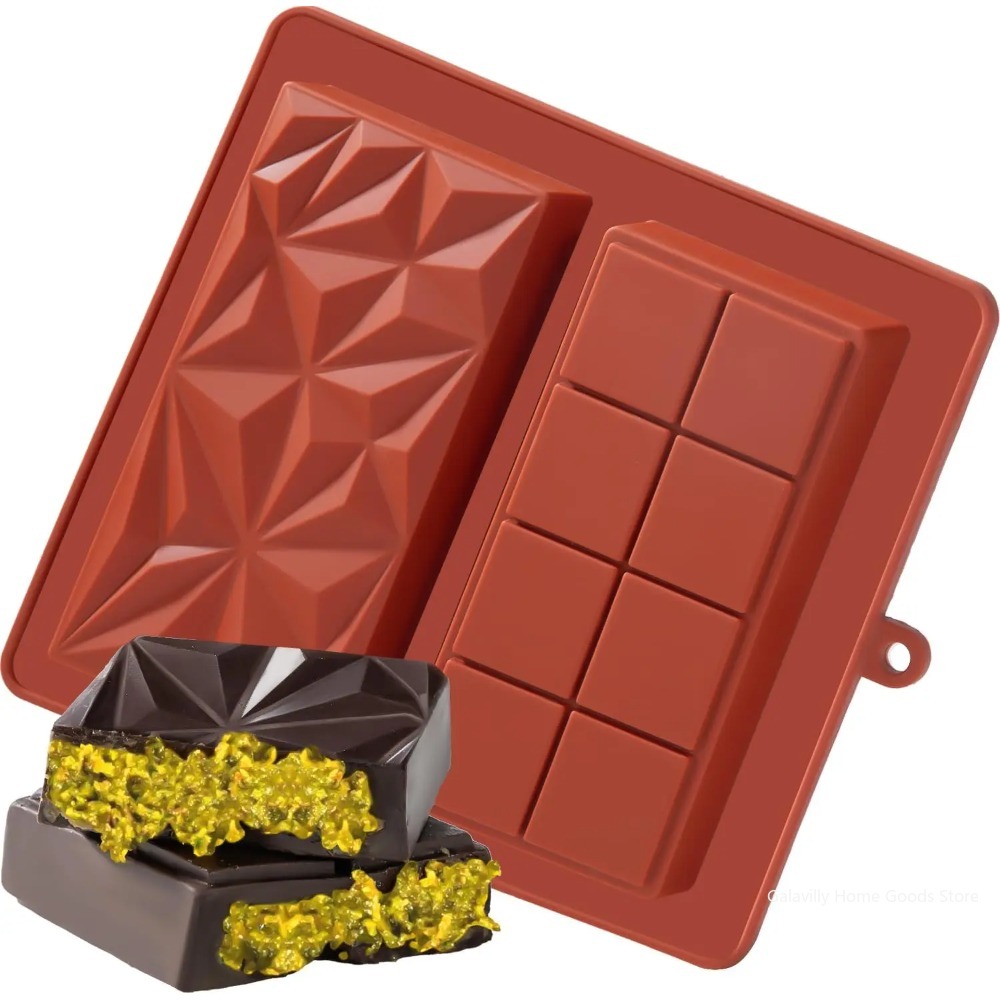 Kitchen Baking Tools - Dubai Chocolate Mold Bar Pistachio Chocolate