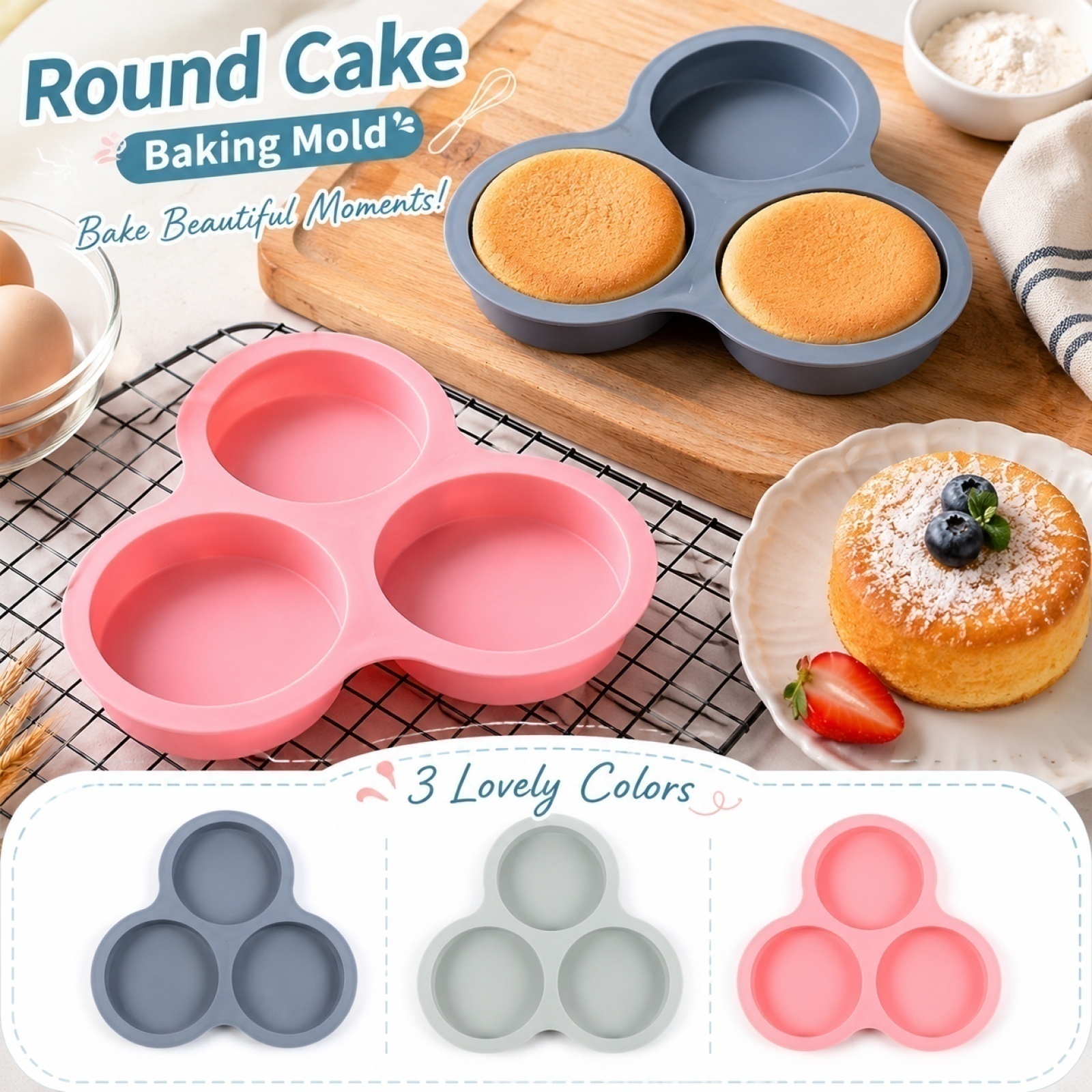 Kitchen Oven Baking Pans - Round Cake Pan for Oven Home