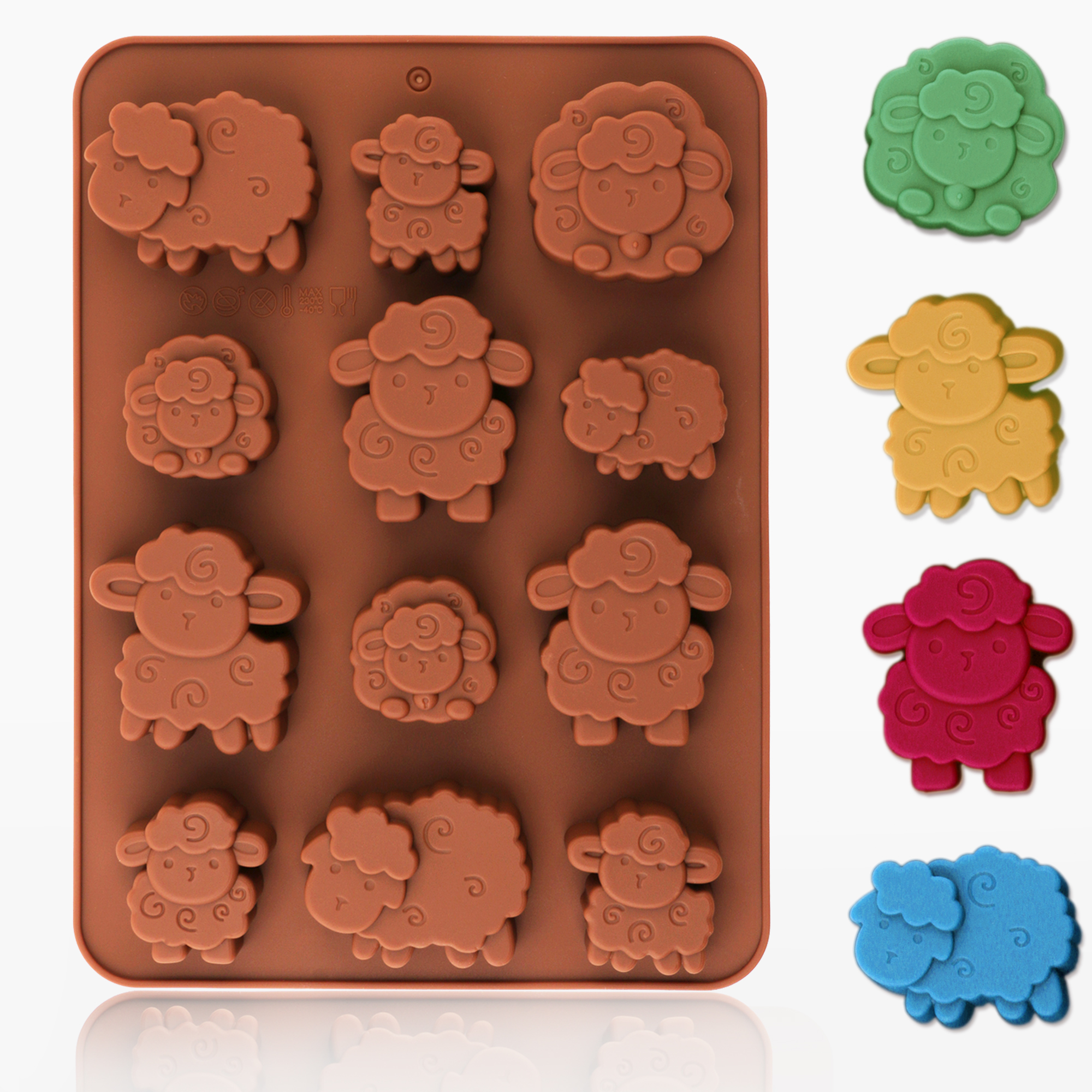 Kitchen Baking Tools - 1Pack Silicone Eid Lamb Candy Mold,