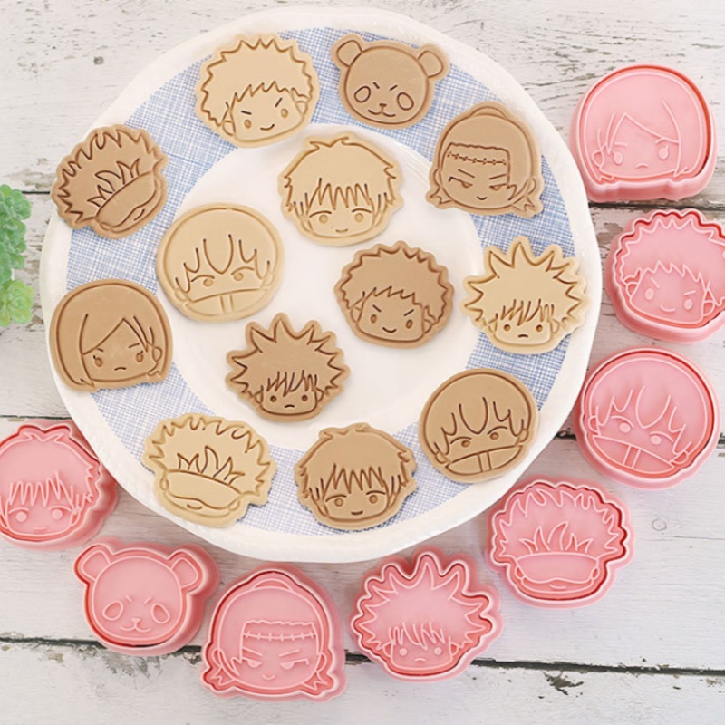 8pcs Jujutsu Kaisen Cake Cooki – Baking Kitchen Kids recenzja i cena