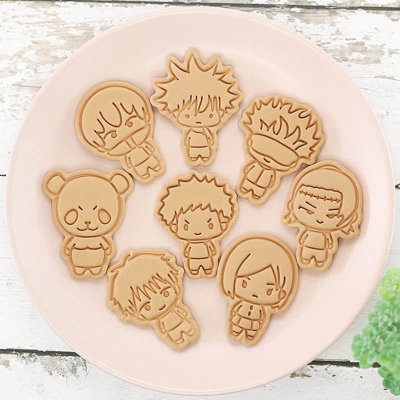 8pcs Jujutsu Kaisen Cake Cooki – Baking Kitchen Kids recenzja i cena