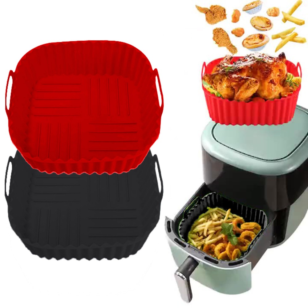 Square Silicone Air Fryer Bask – Kitchen Oven Baking Pans recenzja i cena