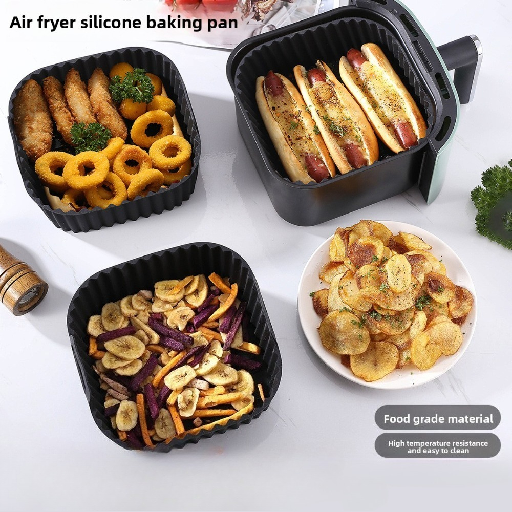 Square Silicone Air Fryer Bask – Kitchen Oven Baking Pans recenzja i cena