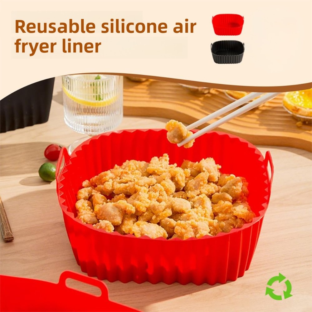 Square Silicone Air Fryer Bask – Kitchen Oven Baking Pans recenzja i cena