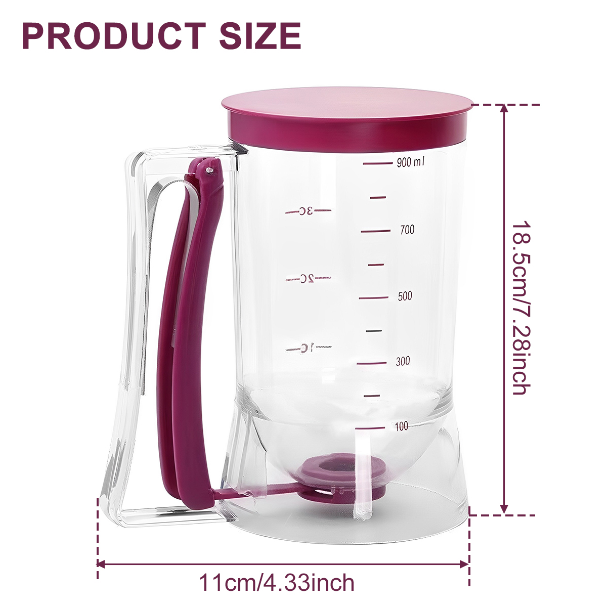 900ml Batter Dispenser Kitchen – Kitchen.Baking Labels recenzja i cena
