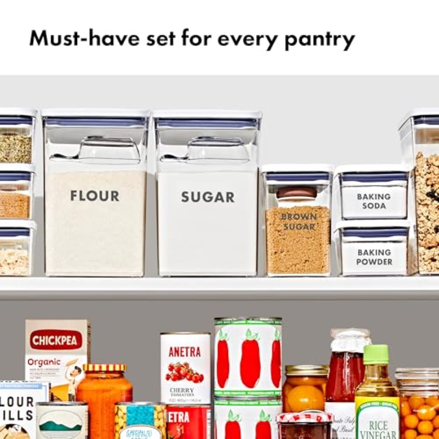 8-Piece Prelabeled Baking POP  – Kitchen.Baking Labels recenzja i cena