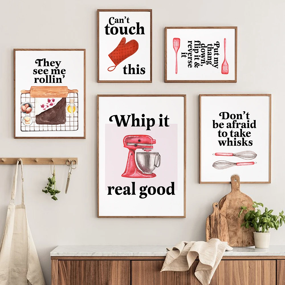 Baking Print Funny Kitchen Rap – Kitchen Baking Quotes recenzja i cena