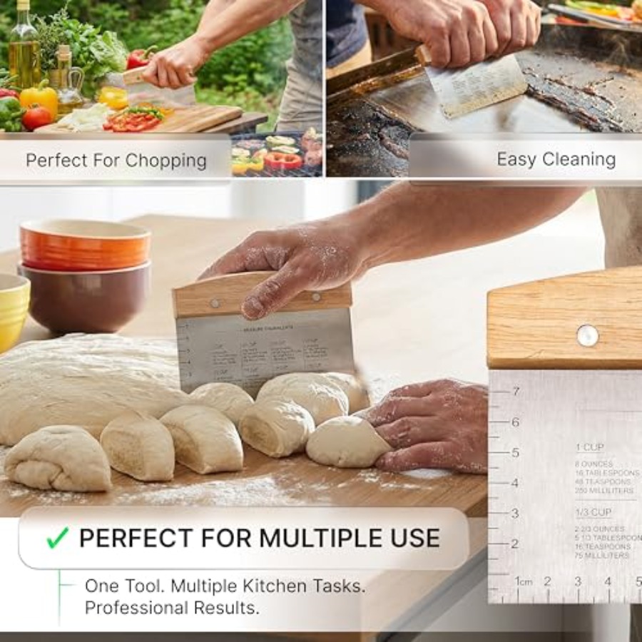 Dough Cutter for Bread and Piz – Bench Scraper Dough recenzja i cena