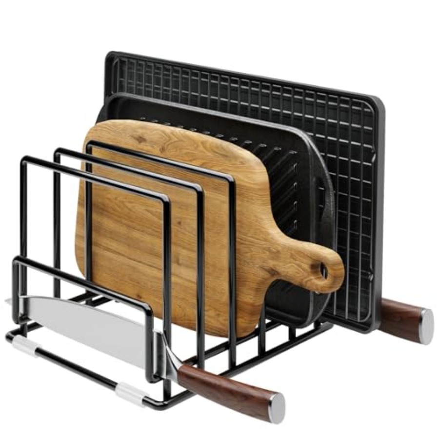 Cutting Board Organizer Rack w – Kitchen Cabinet Baking Sheet Organizer recenzja i cena