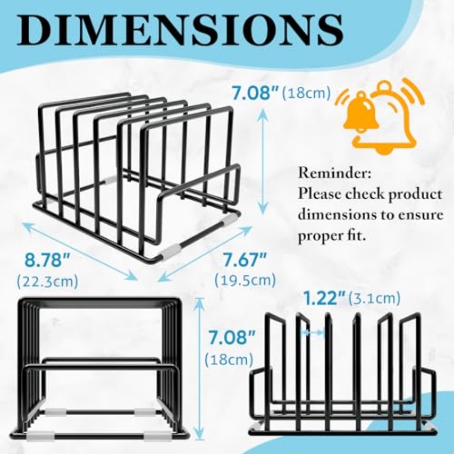 Cutting Board Organizer Rack w – Kitchen Cabinet Baking Sheet Organizer recenzja i cena
