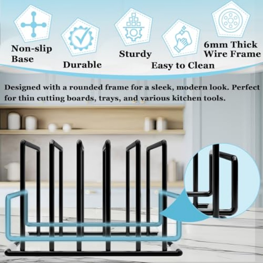 Cutting Board Organizer Rack w – Kitchen Cabinet Baking Sheet Organizer recenzja i cena