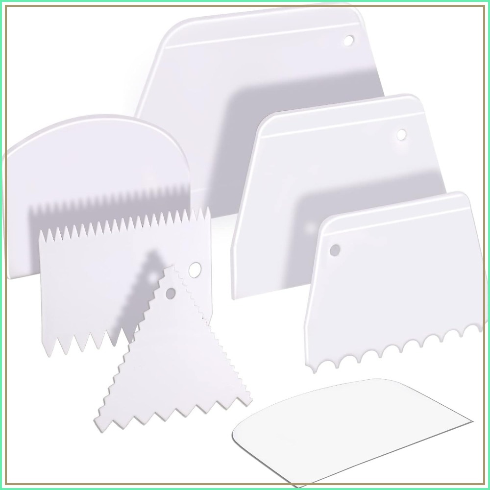 7 Pcs Cake Scraper Set - Dough – Bench Scraper Dough recenzja i cena