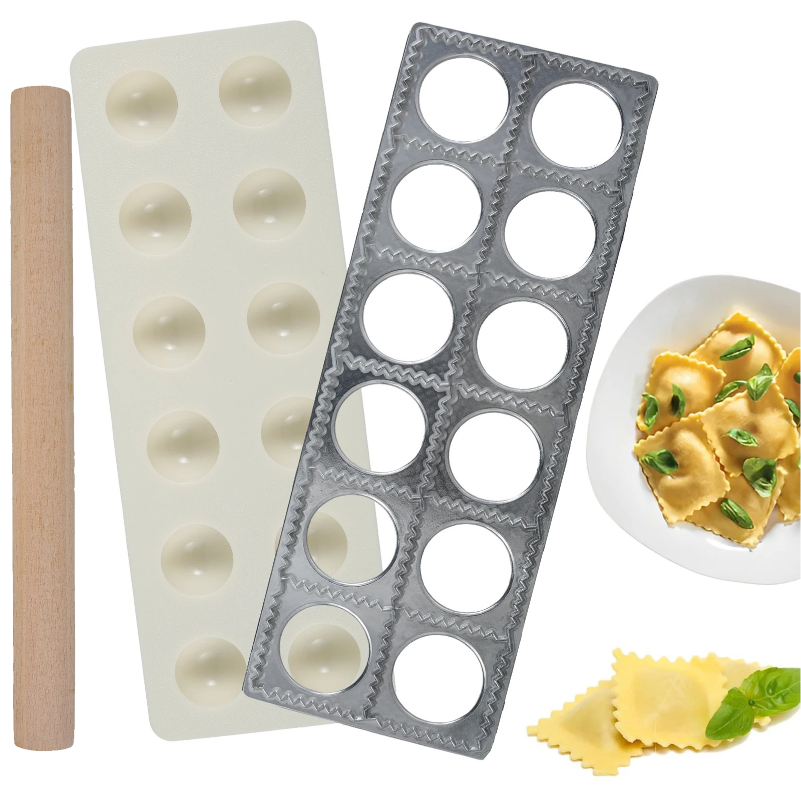 Dumpling Mold 12 Holes Ravioli – Kitchen Q recenzja i cena