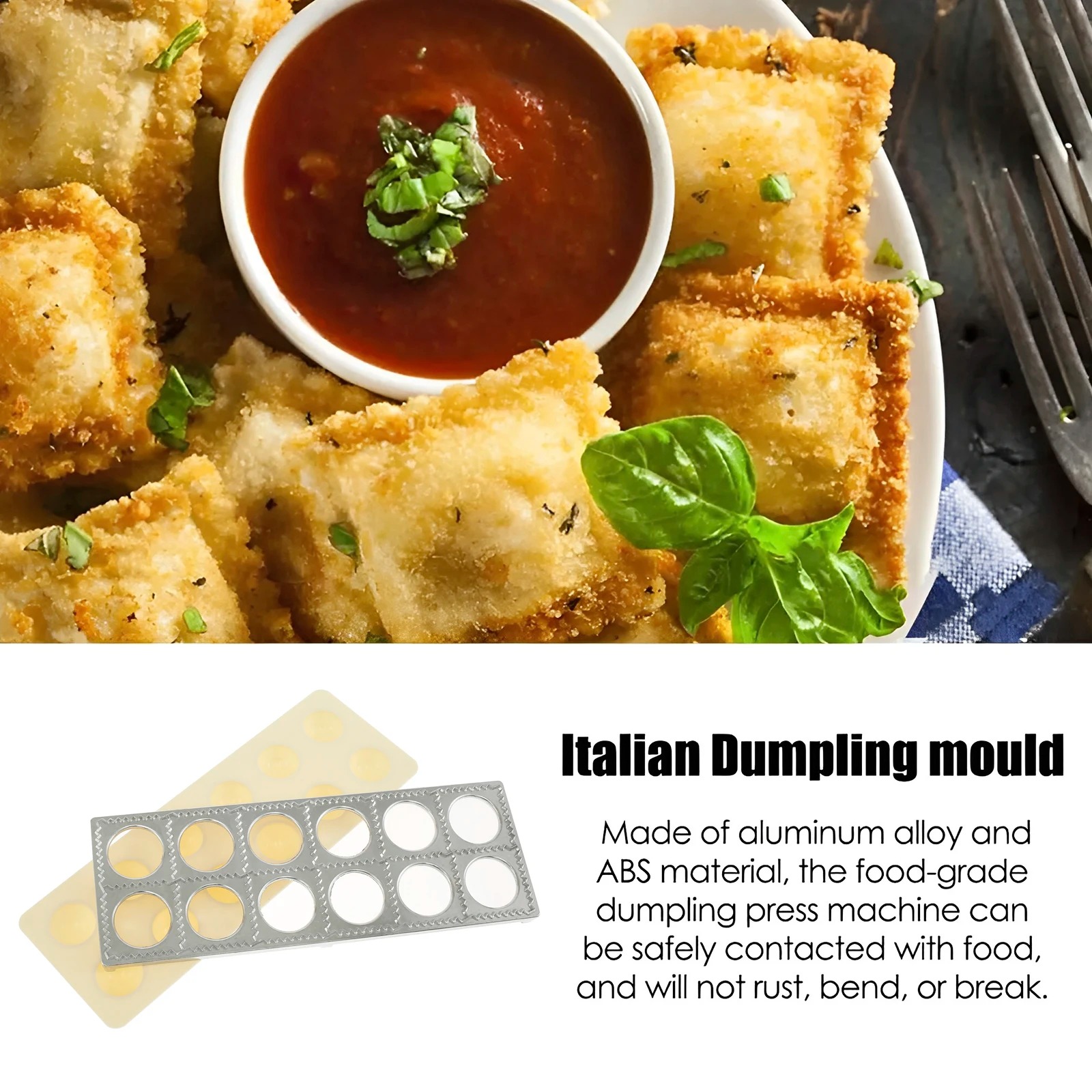 Dumpling Mold 12 Holes Ravioli – Kitchen Q recenzja i cena