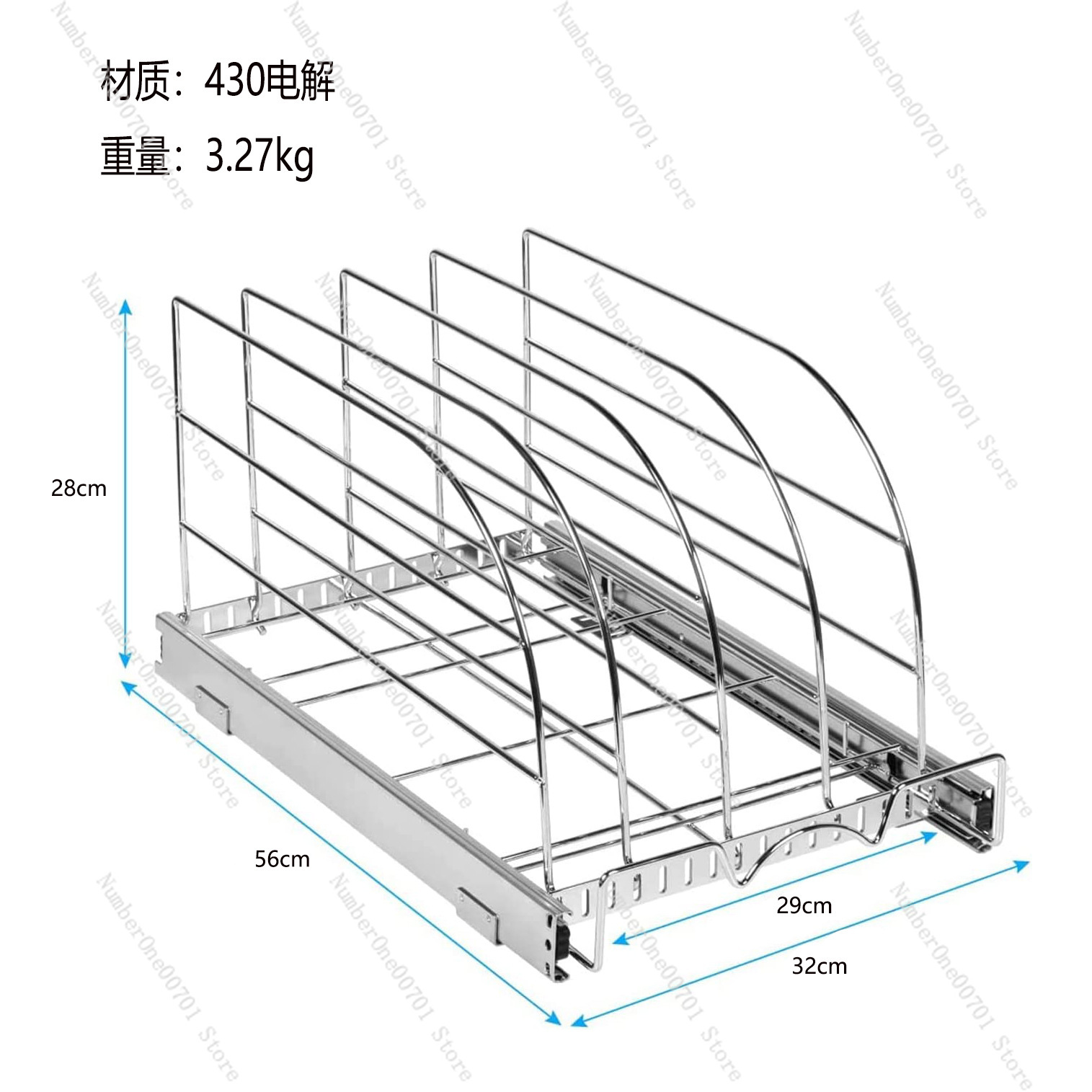 Slide-Out Kitchen Cabinet Orga – Kitchen Cabinet Baking Sheet Organizer recenzja i cena
