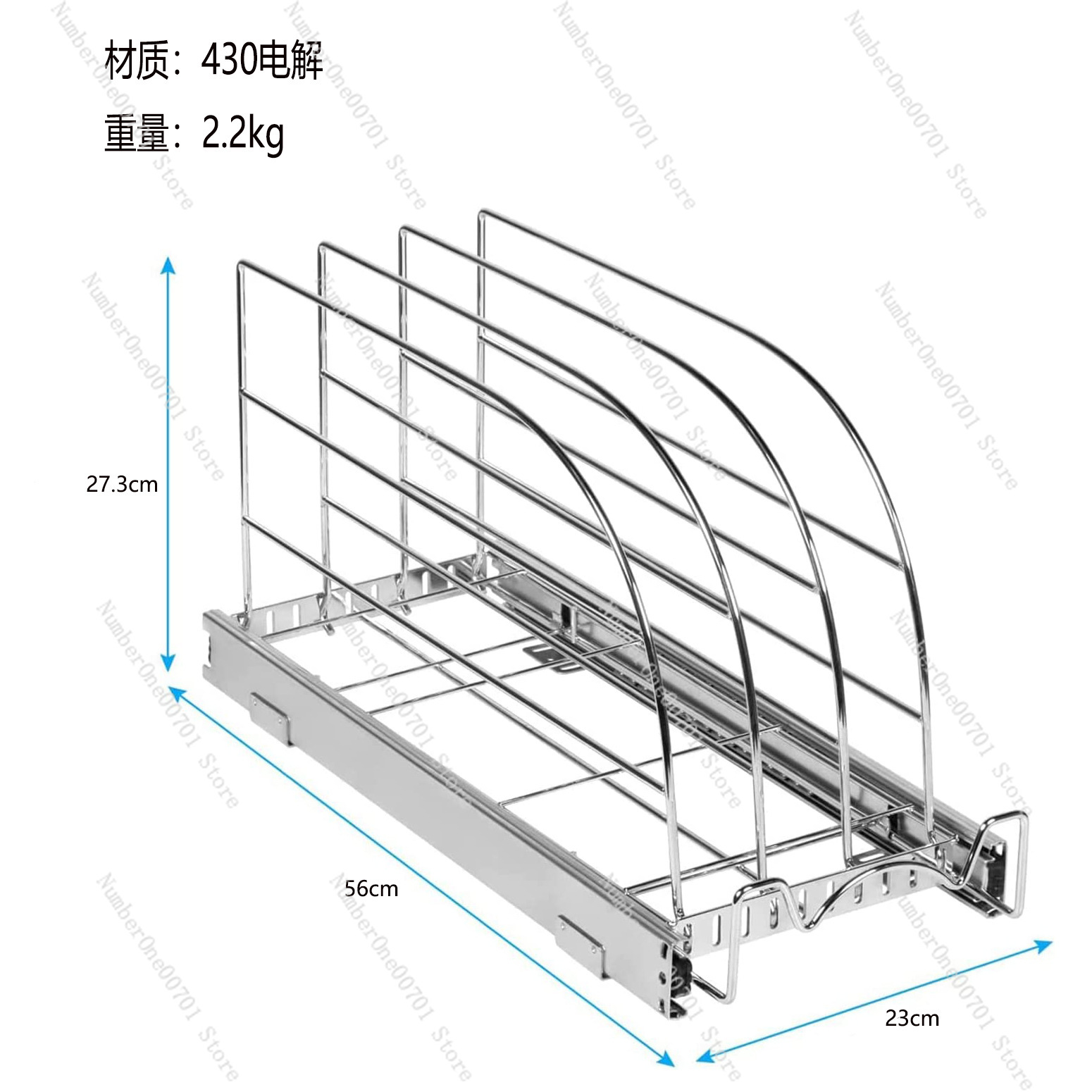Slide-Out Kitchen Cabinet Orga – Kitchen Cabinet Baking Sheet Organizer recenzja i cena