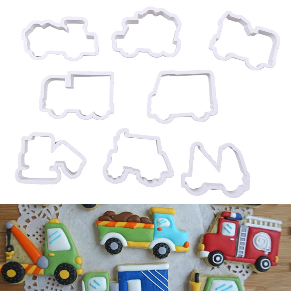 8Pcs Cute Car Design Plastic C – Baking Kitchen Design recenzja i cena