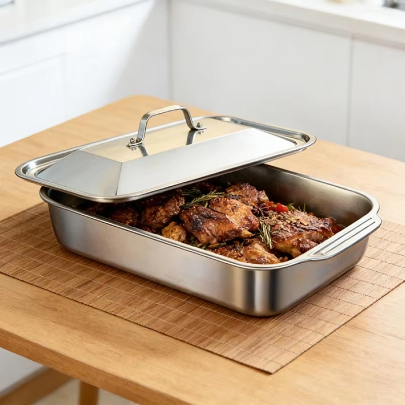 Stainless Steel Deep Baking Pa – Kitchen Oven Baking Pans recenzja i cena
