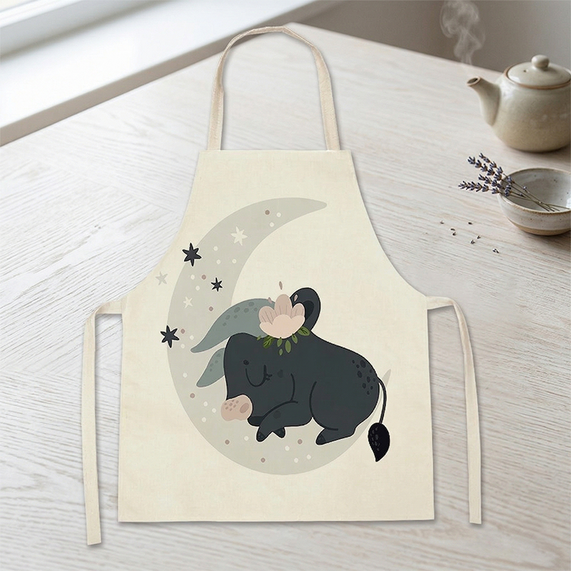 Cute Sleeping Baby Bull Moon S – Baking Kitchen Kids recenzja i cena