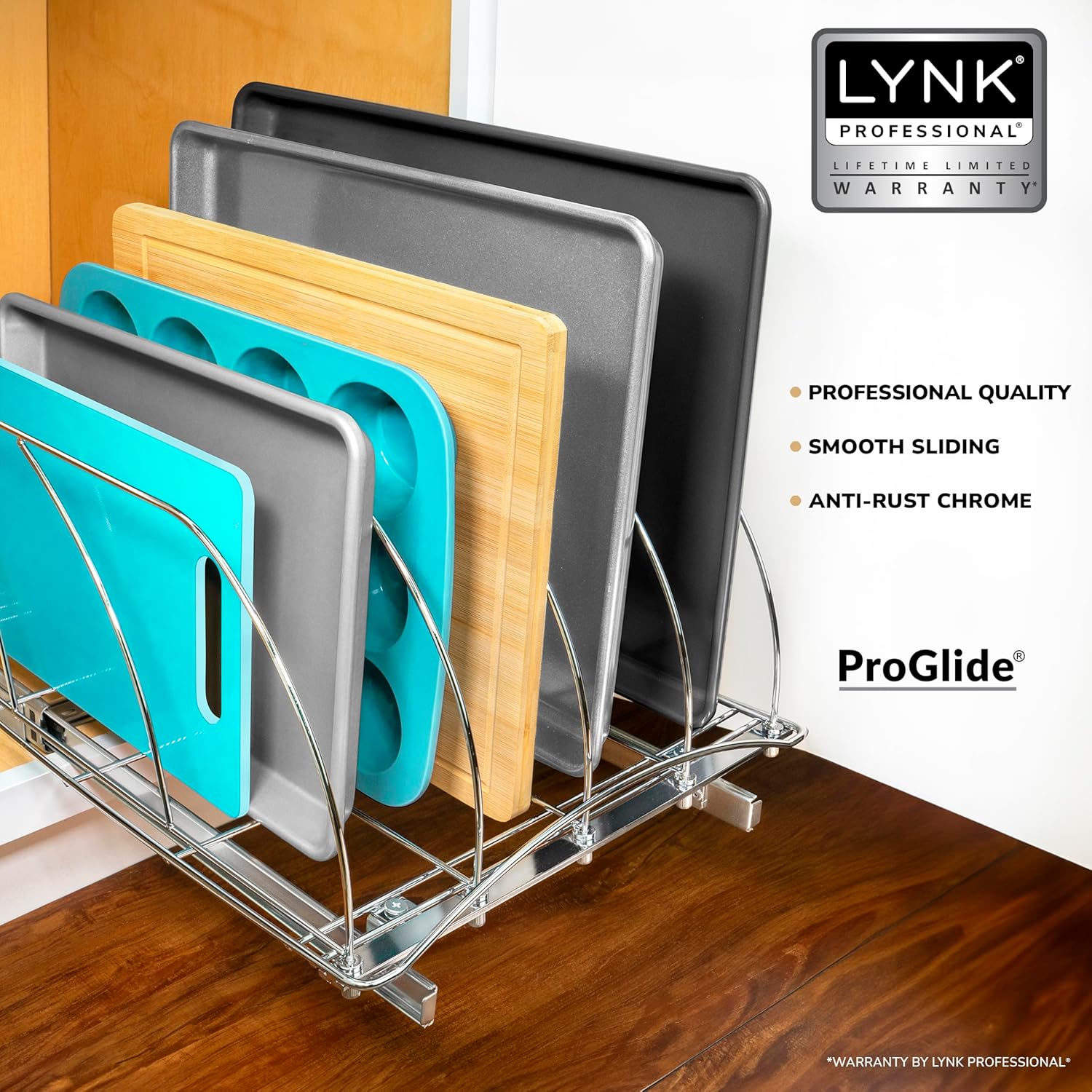 Pull Out Cutting Board, Baking – Kitchen Cabinet Baking Sheet Organizer recenzja i cena