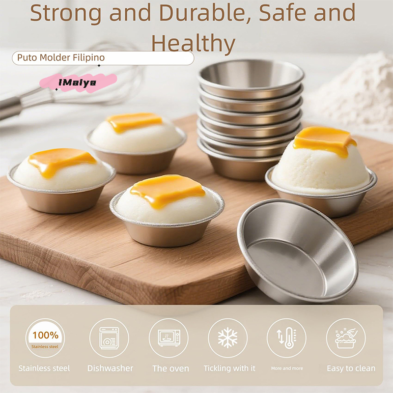 10Pcs Aluminum Alloy Puto Cake – Kitchen Oven Baking Pans recenzja i cena
