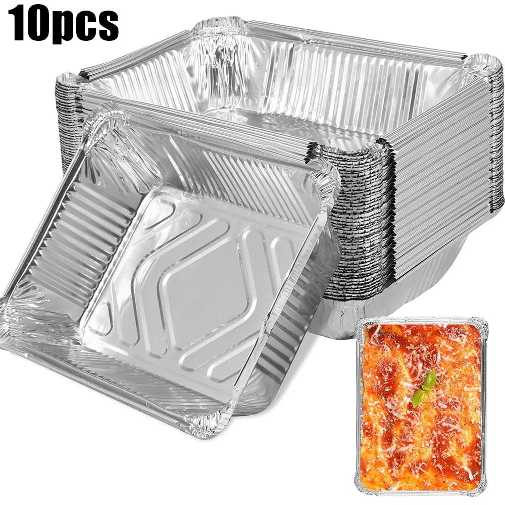10PCS Disposable Aluminum Foil – Kitchen Oven Baking Pans recenzja i cena