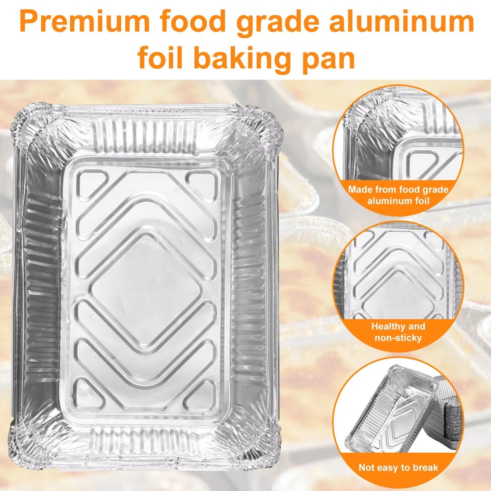 10PCS Disposable Aluminum Foil – Kitchen Oven Baking Pans recenzja i cena