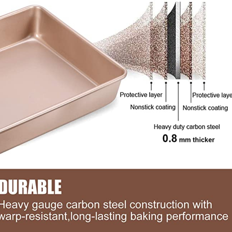 Thicken Carbon Steel Golden Ba – Kitchen Oven Baking Pans recenzja i cena