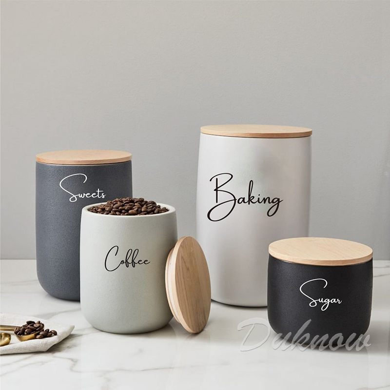 Kitchen Organization Canister  – Kitchen.Baking Labels recenzja i cena