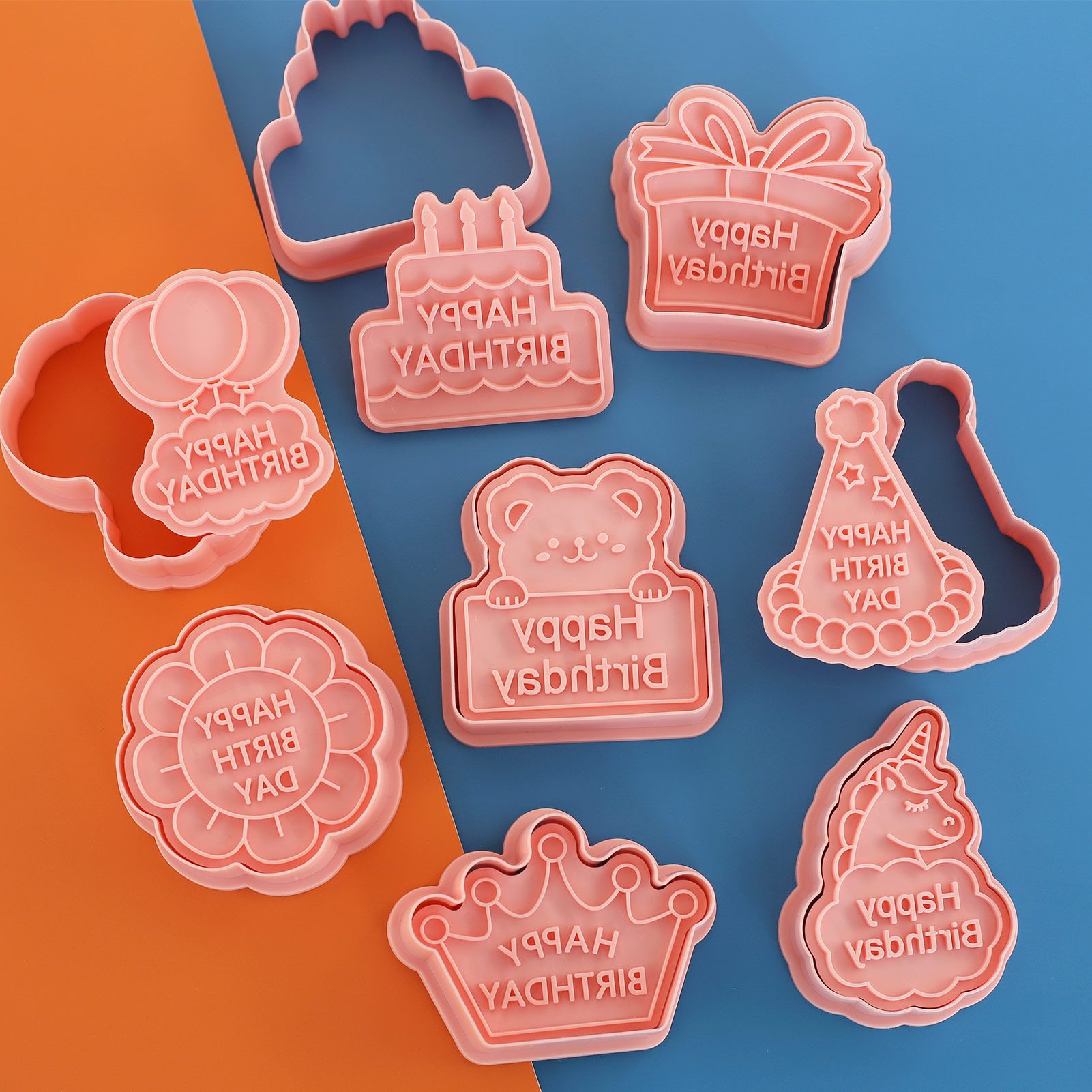 8pcs Happy Birthday Cookie Cut – Baking Kitchen Kids recenzja i cena