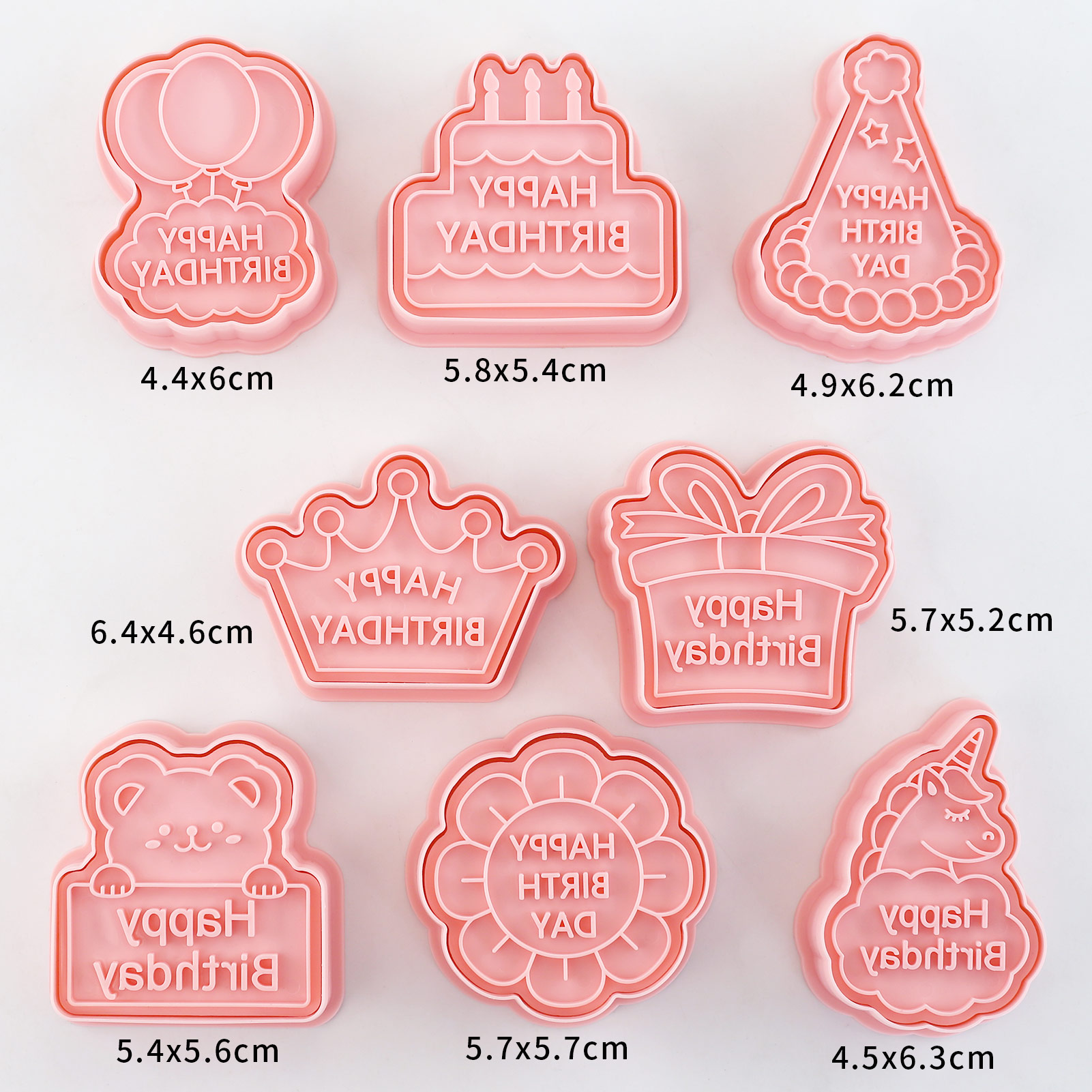 8pcs Happy Birthday Cookie Cut – Baking Kitchen Kids recenzja i cena