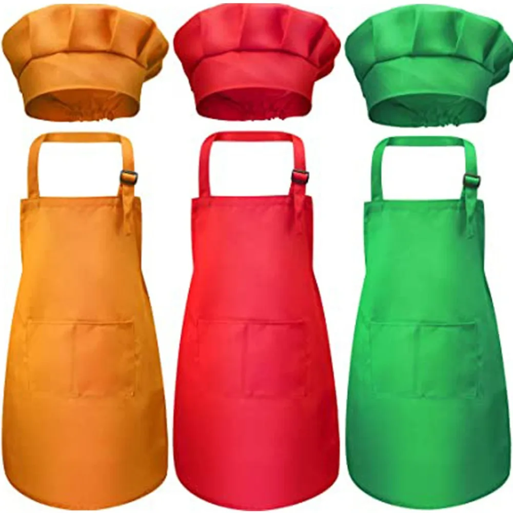 Children Chef Apron Front Pock – Baking Kitchen Kids recenzja i cena