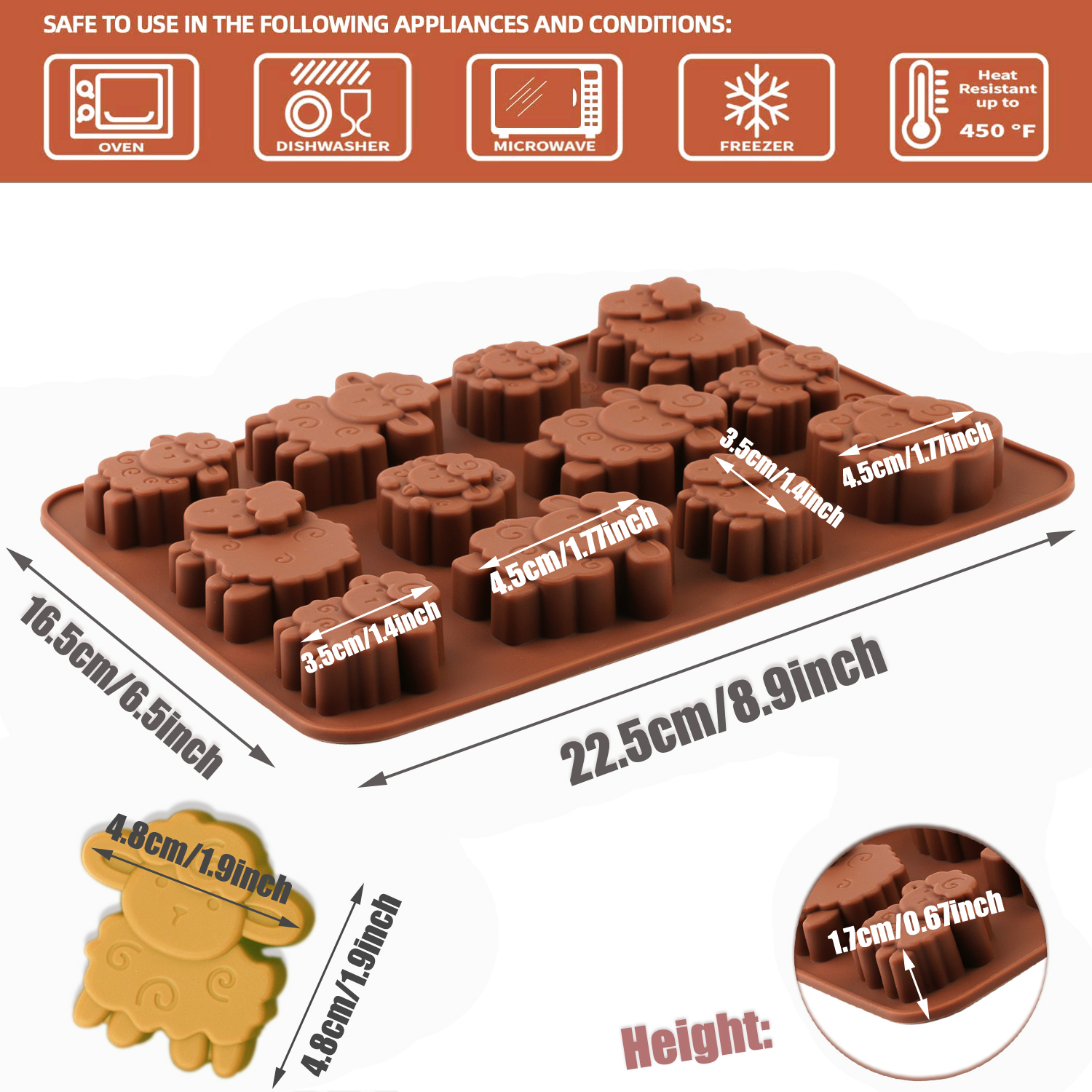 1Pack Silicone Eid Lamb Candy  – Kitchen Baking Tools recenzja i cena