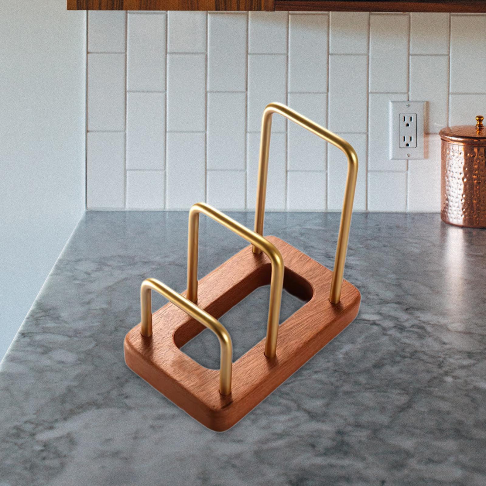 Cutting Board Rack Pot Lid Rac – Kitchen Cabinet Baking Sheet Organizer recenzja i cena