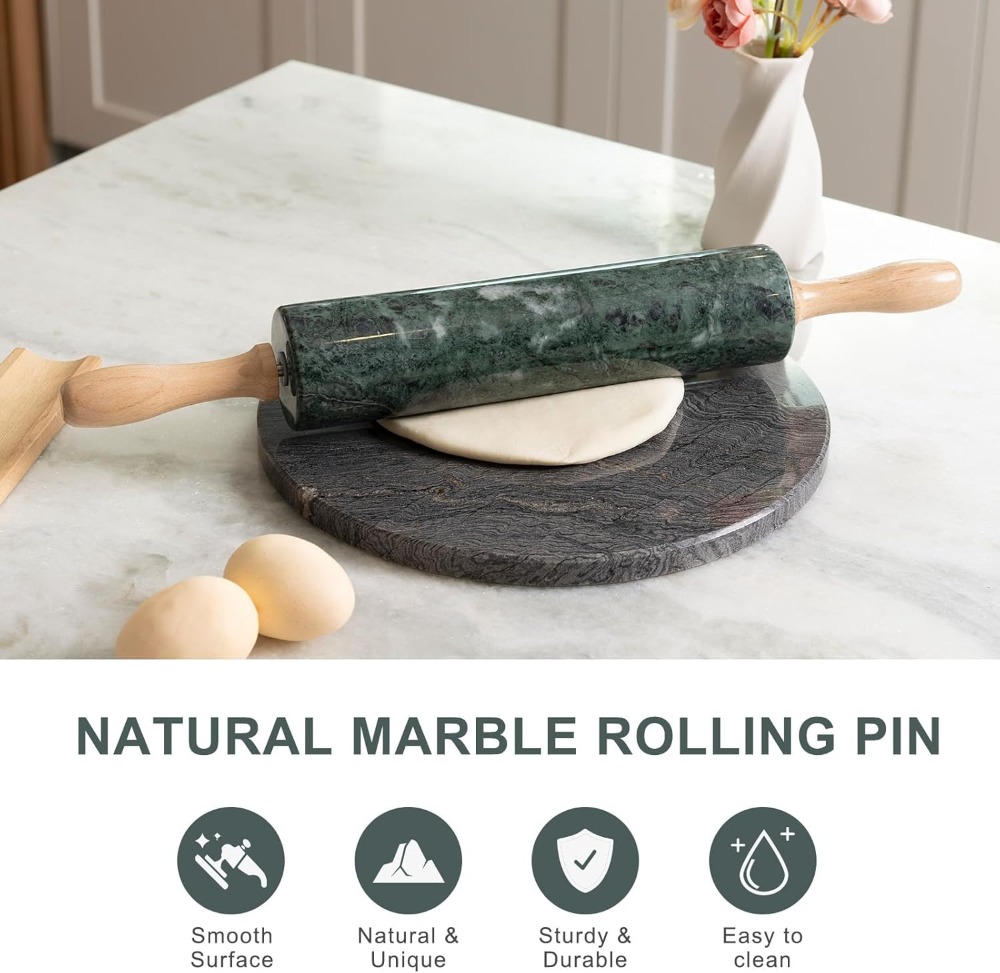 Non-Stick Green Marble Rolling – Rolling Pin Marble recenzja i cena