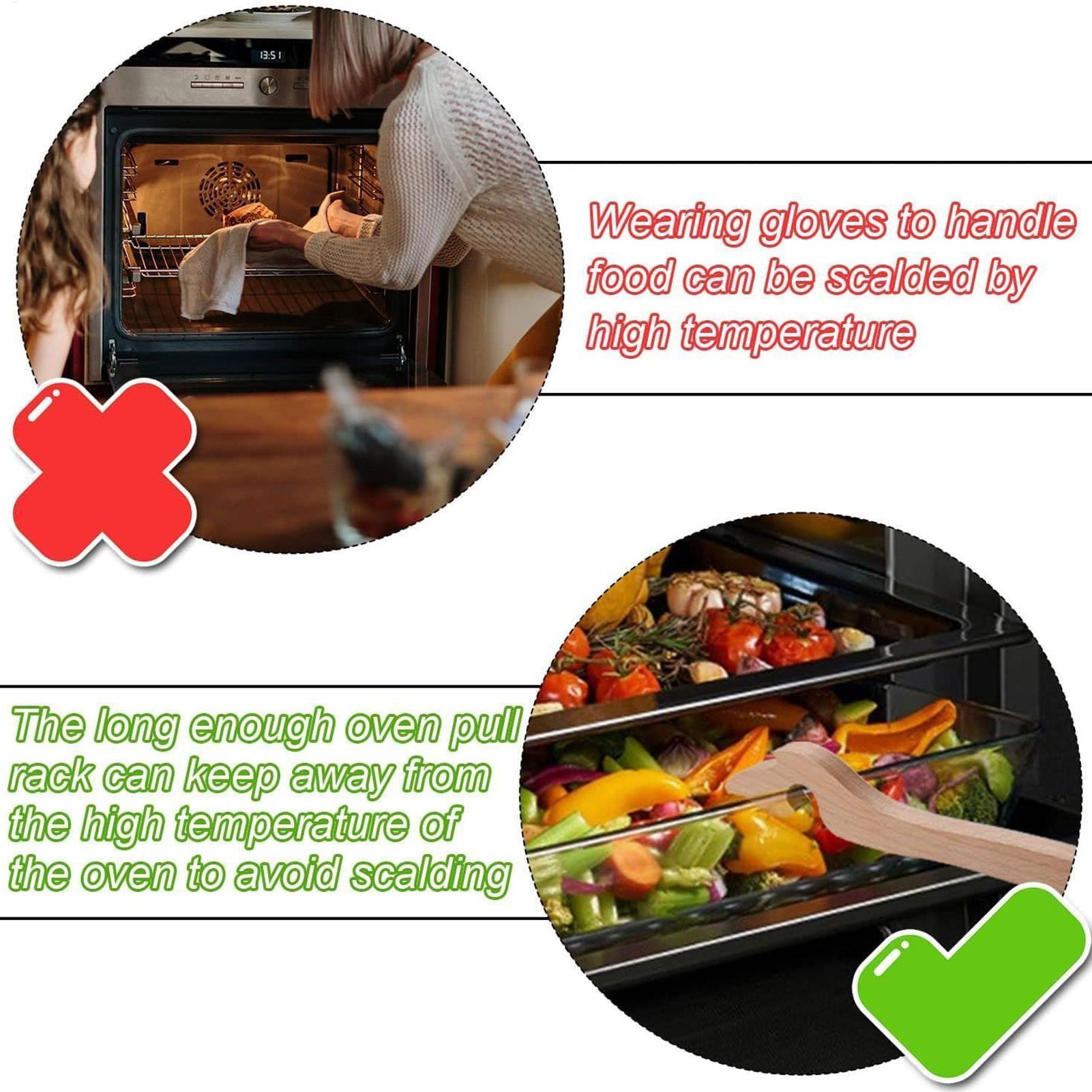 Oven Rack Puller Tool Wooden L – Cool Kitchen Baking Gadgets recenzja i cena
